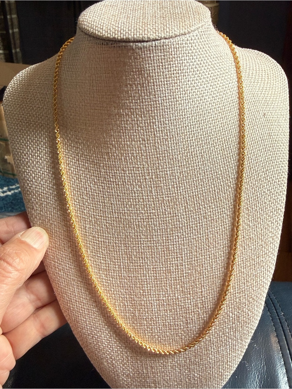 Timeless Gold-Tone Rope Necklace for Women